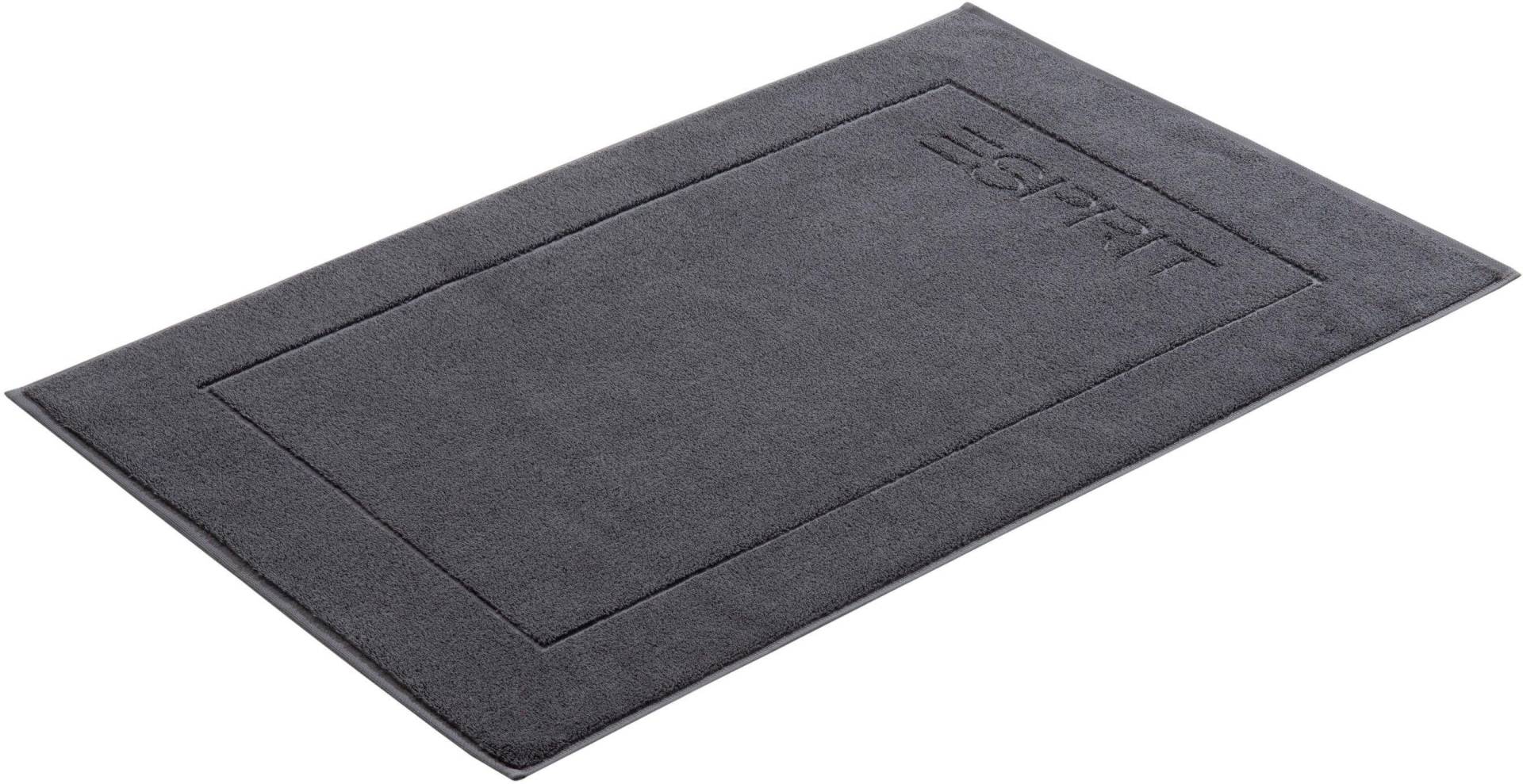 Esprit Badematte »Solid«, Höhe 8 mm, fussbodenheizungsgeeignet-schnell trocknend, Badteppich, Uni Farben, mit Esprit Logo Stickerei Hotelmatte von Esprit