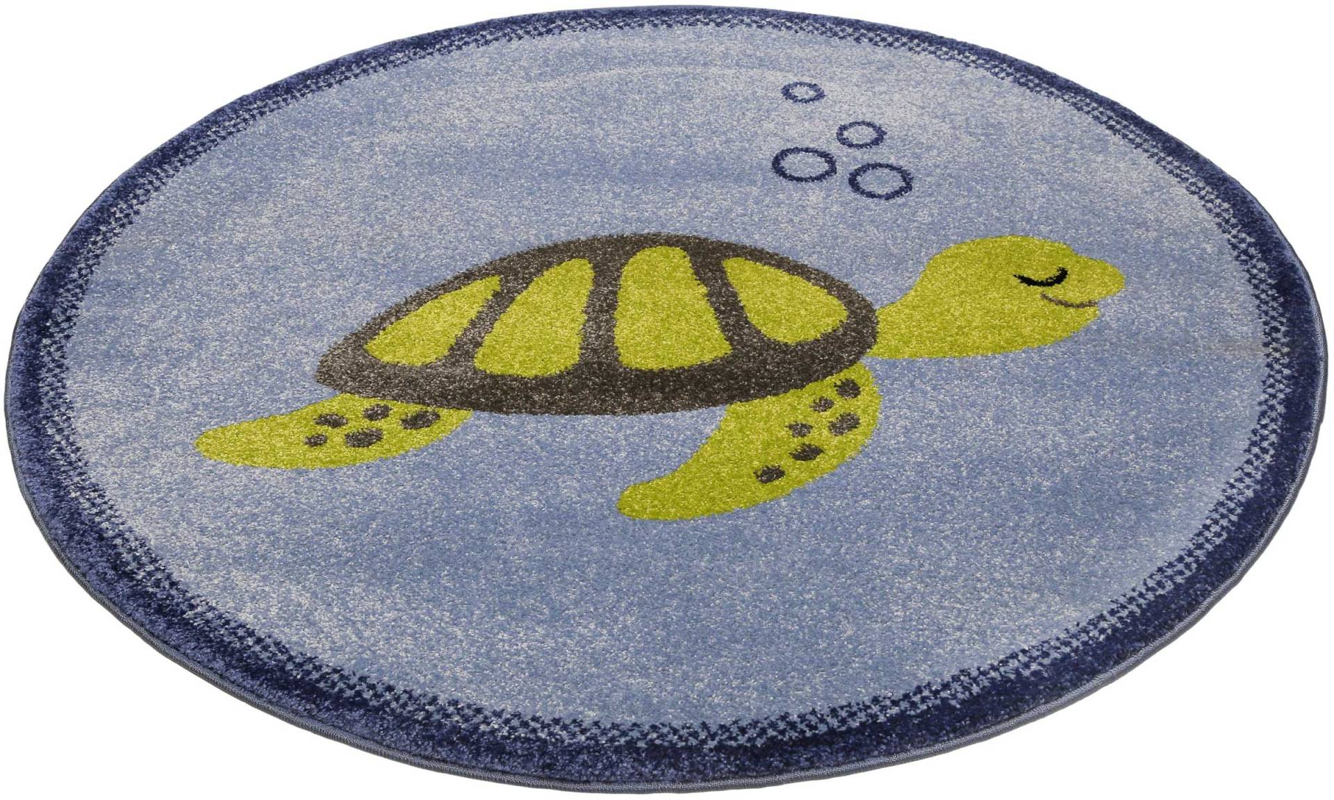 Esprit Kinderteppich »Turtle ESP-40170«, rund, Kurzflorteppich mit Schildkröten Motiv von Esprit