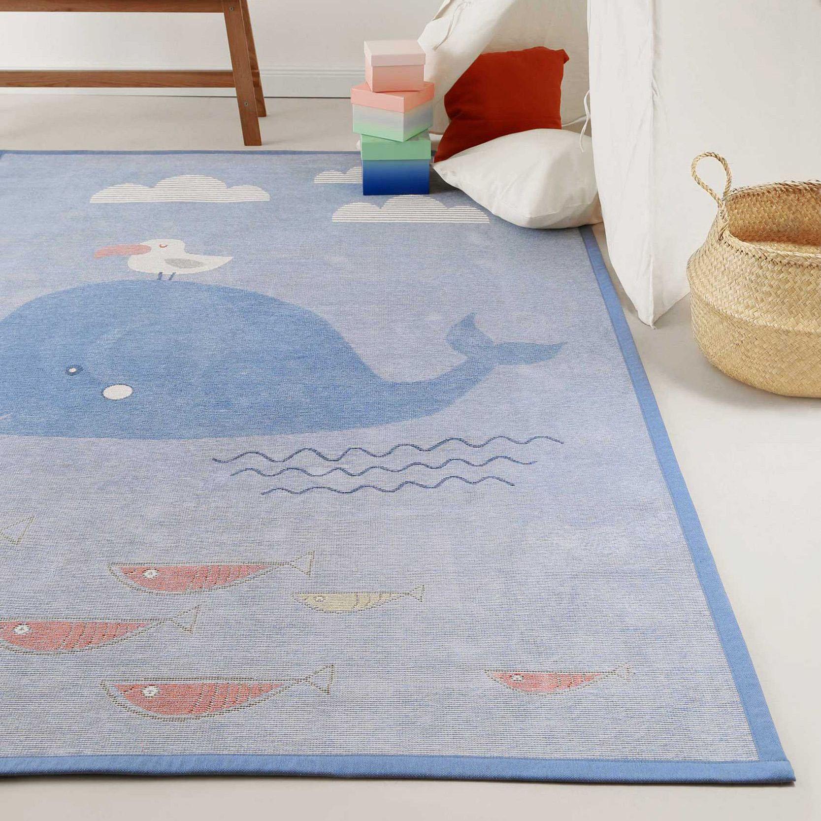 Esprit Kinderteppich »Whale Buddy ESP-005«, rechteckig, Wendeteppich, Tiermotiv oder Sternenhimmel, Kinderzimmer von Esprit