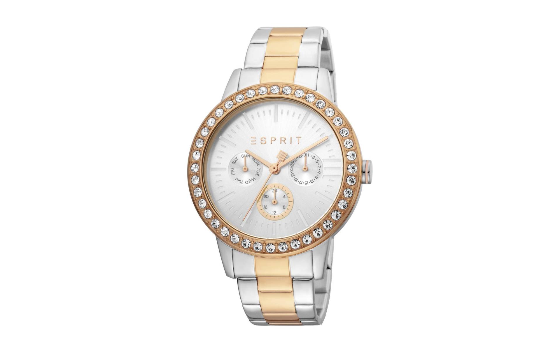 Esprit Mechanische Uhr »Silvery ES1L138M0105 Ø 40 mm Damen«, Zirkonia-Besatz Esprit Mechanische Uhr »Silvery ES1L138M0105 Ø 40 mm Damen«, Zirkonia-Besatz von Esprit