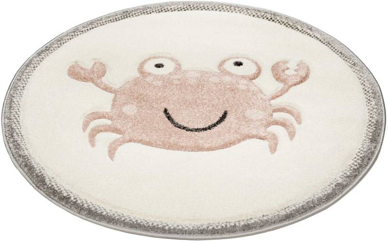 Esprit Teppich »Crab ESP-21074«, rund, 13 mm Höhe, Rundteppich mit Krabben Motiv von Esprit