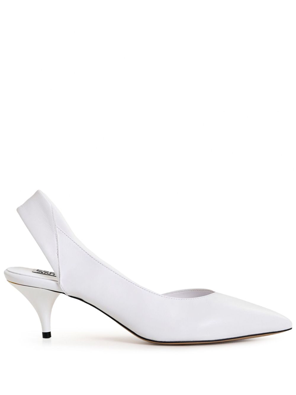 Essentiel Antwerp 60mm Gamhattan slingback pumps - White von Essentiel Antwerp