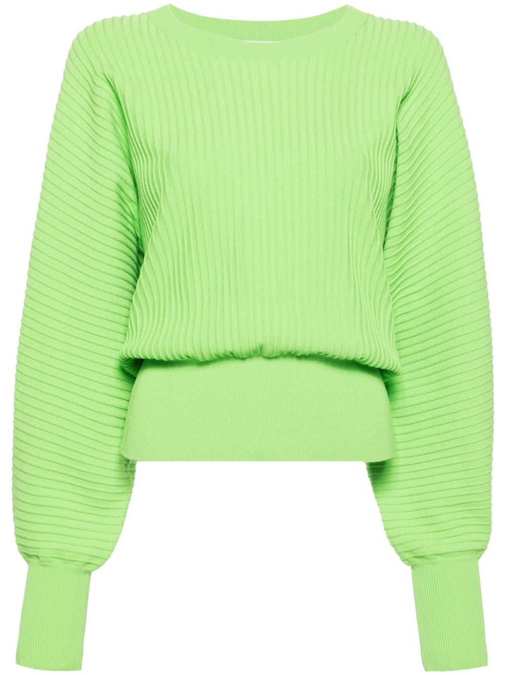 Essentiel Antwerp Favour ribbed-knit jumper - Green von Essentiel Antwerp