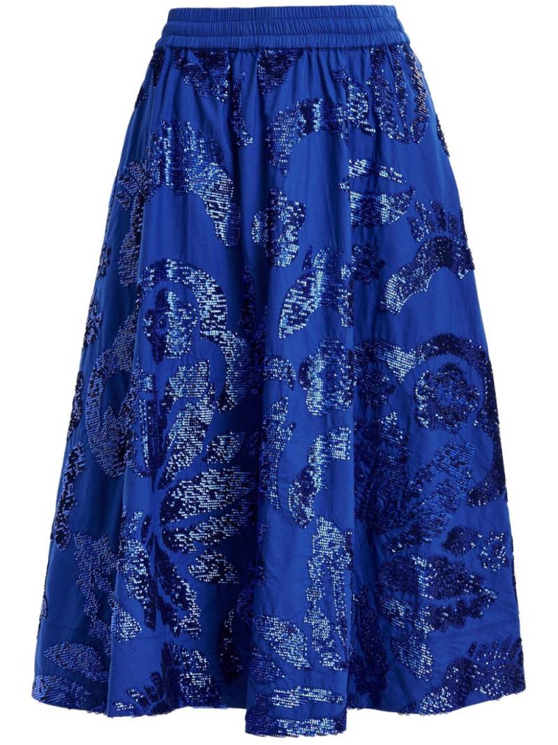 Essentiel Antwerp Gatsby sequin-embellished skirt - Blue von Essentiel Antwerp