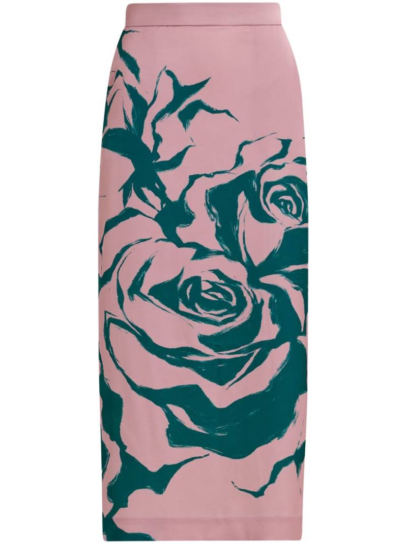 Essentiel Antwerp Gertie floral-print maxi skirt - Pink von Essentiel Antwerp