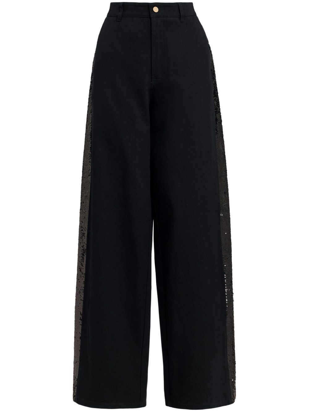 Essentiel Antwerp Gorror wide-leg trousers - Black von Essentiel Antwerp