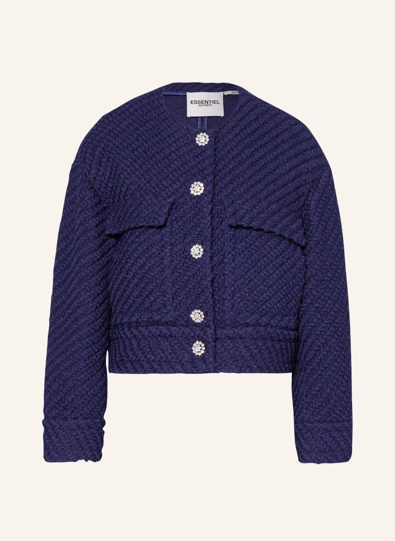 Essentiel Antwerp Kastenjacke Gouveau blau von Essentiel Antwerp