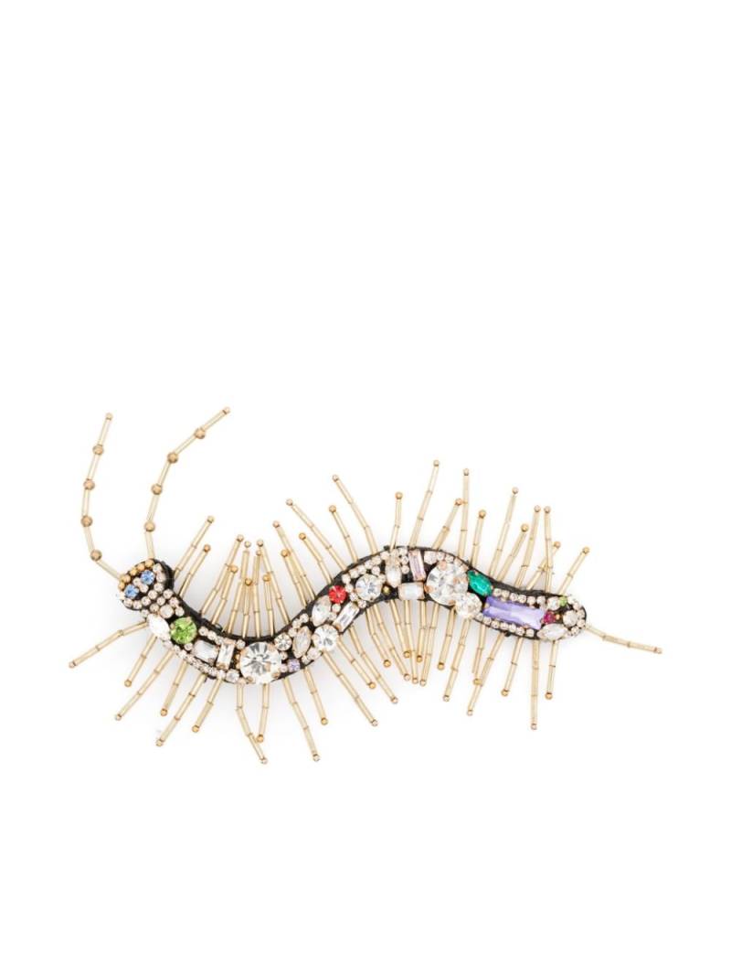 Essentiel Antwerp centipede-motif brooch - Gold von Essentiel Antwerp