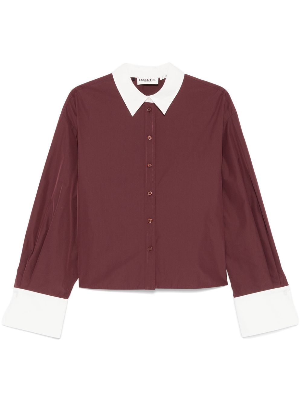 Essentiel Antwerp contrasting-collar shirt - Purple von Essentiel Antwerp