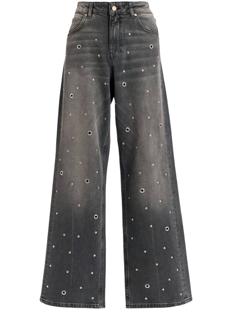 Essentiel Antwerp eyelet-embellished jeans - Grey von Essentiel Antwerp