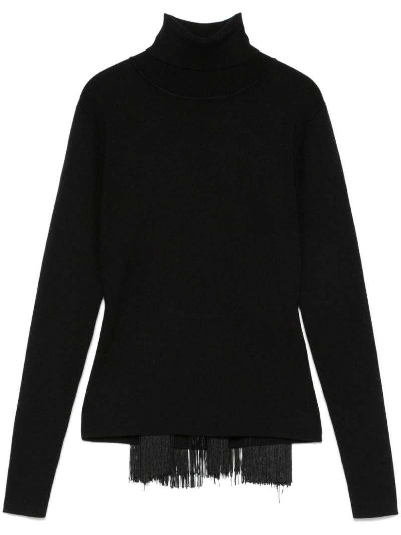 Essentiel Antwerp fringed top - Black von Essentiel Antwerp