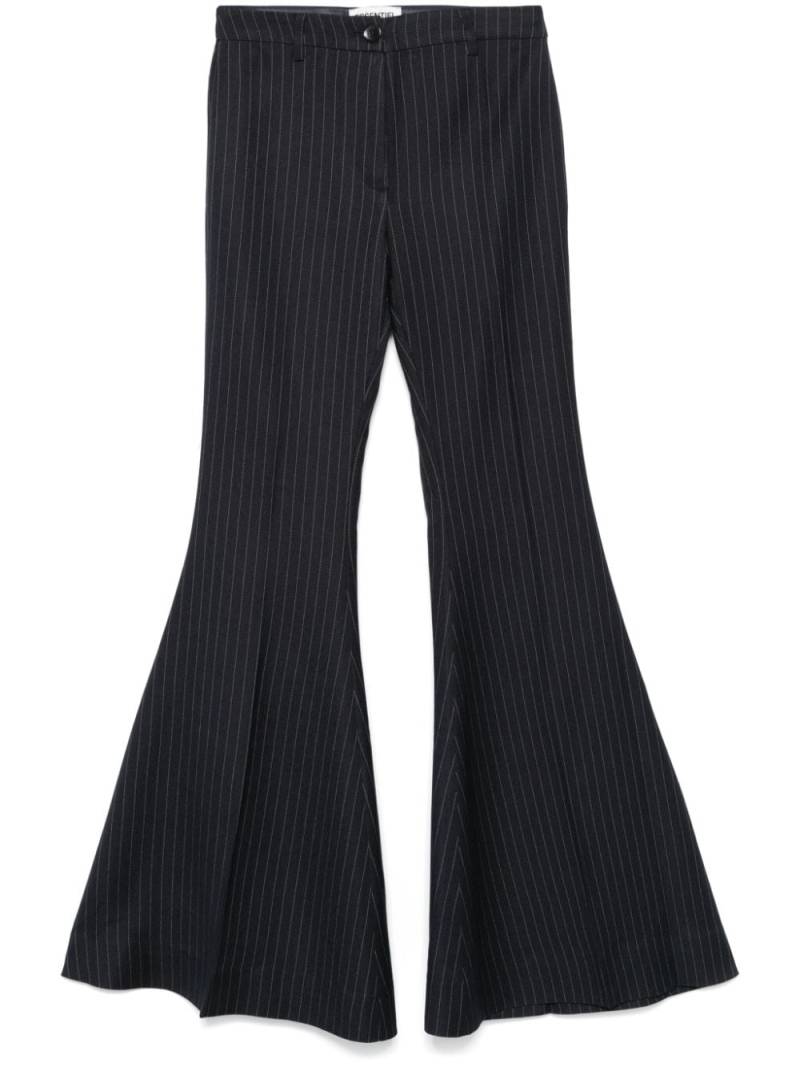 Essentiel Antwerp pinstripe flared trousers - Blue von Essentiel Antwerp