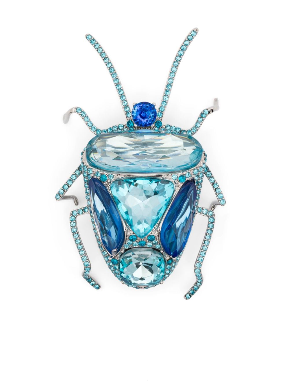 Essentiel Antwerp rhinestone beetle brooch - Blue von Essentiel Antwerp