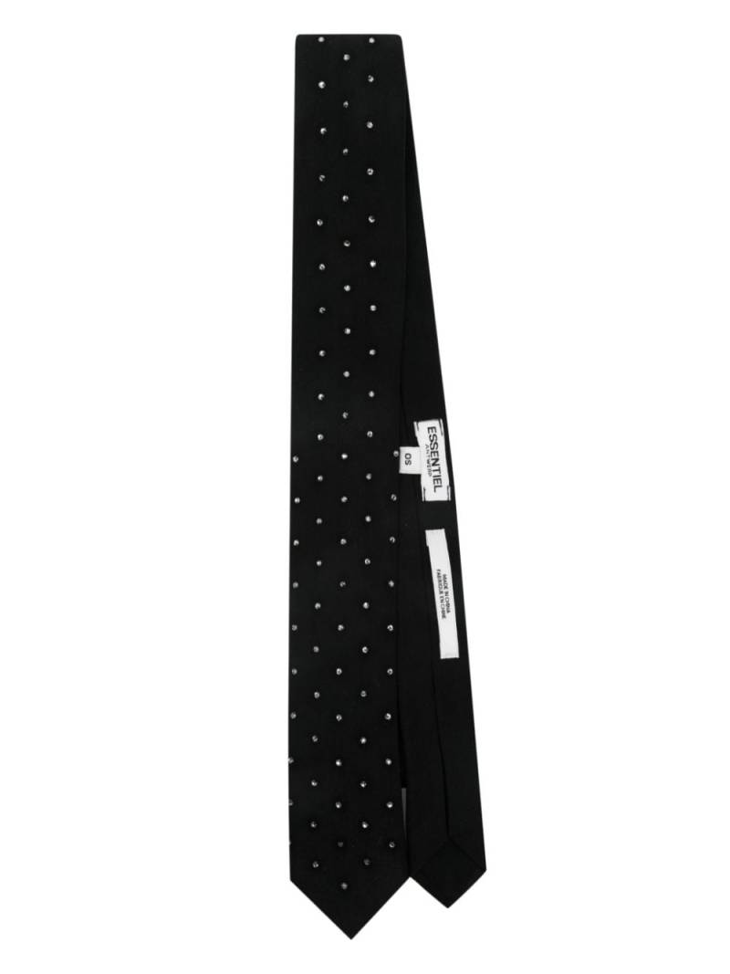 Essentiel Antwerp rhinestone-embellished tie - Black von Essentiel Antwerp