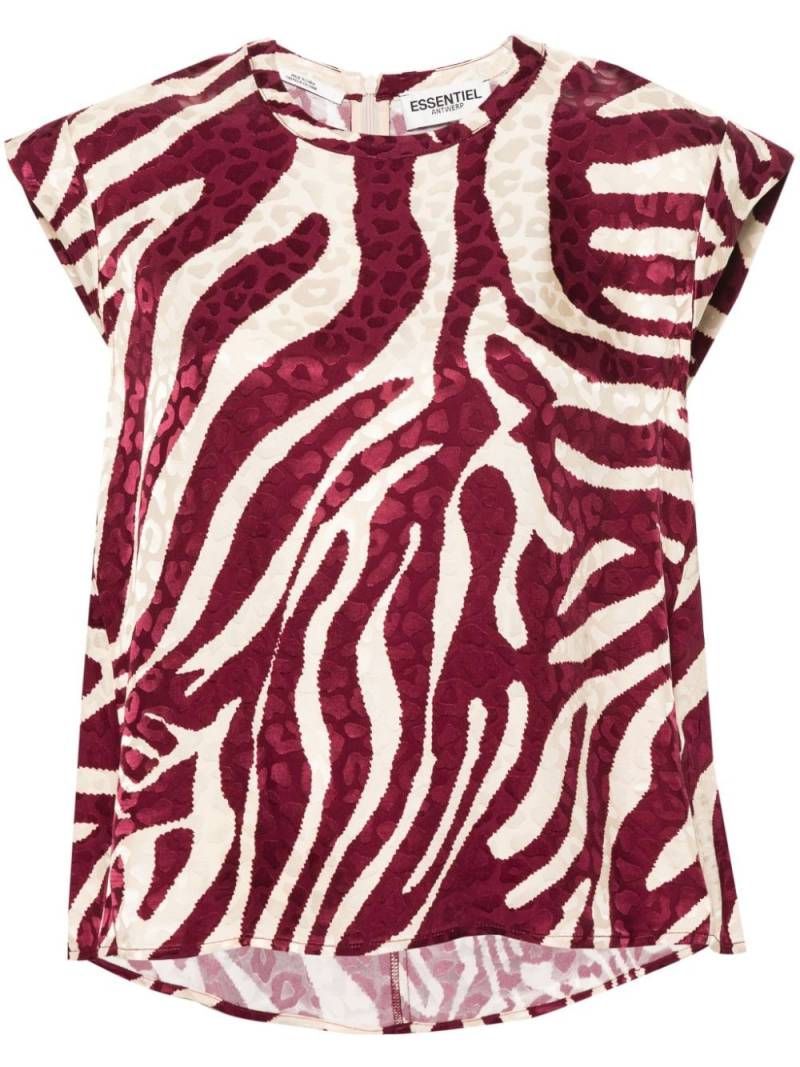 Essentiel Antwerp zebra-print blouse - Neutrals von Essentiel Antwerp