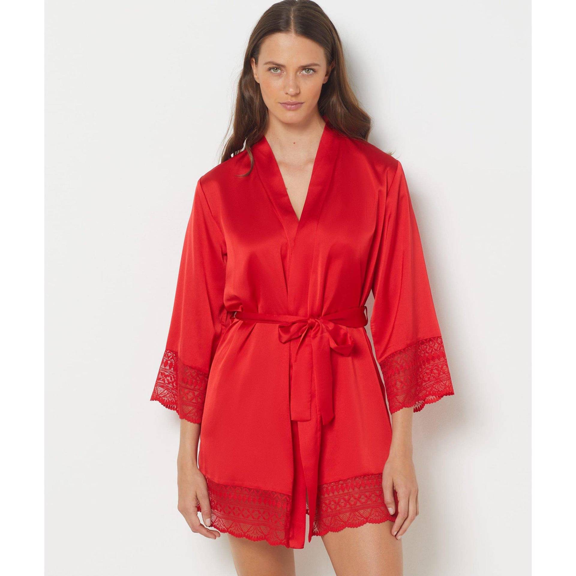 Bademantel Damen Rot XL von Etam