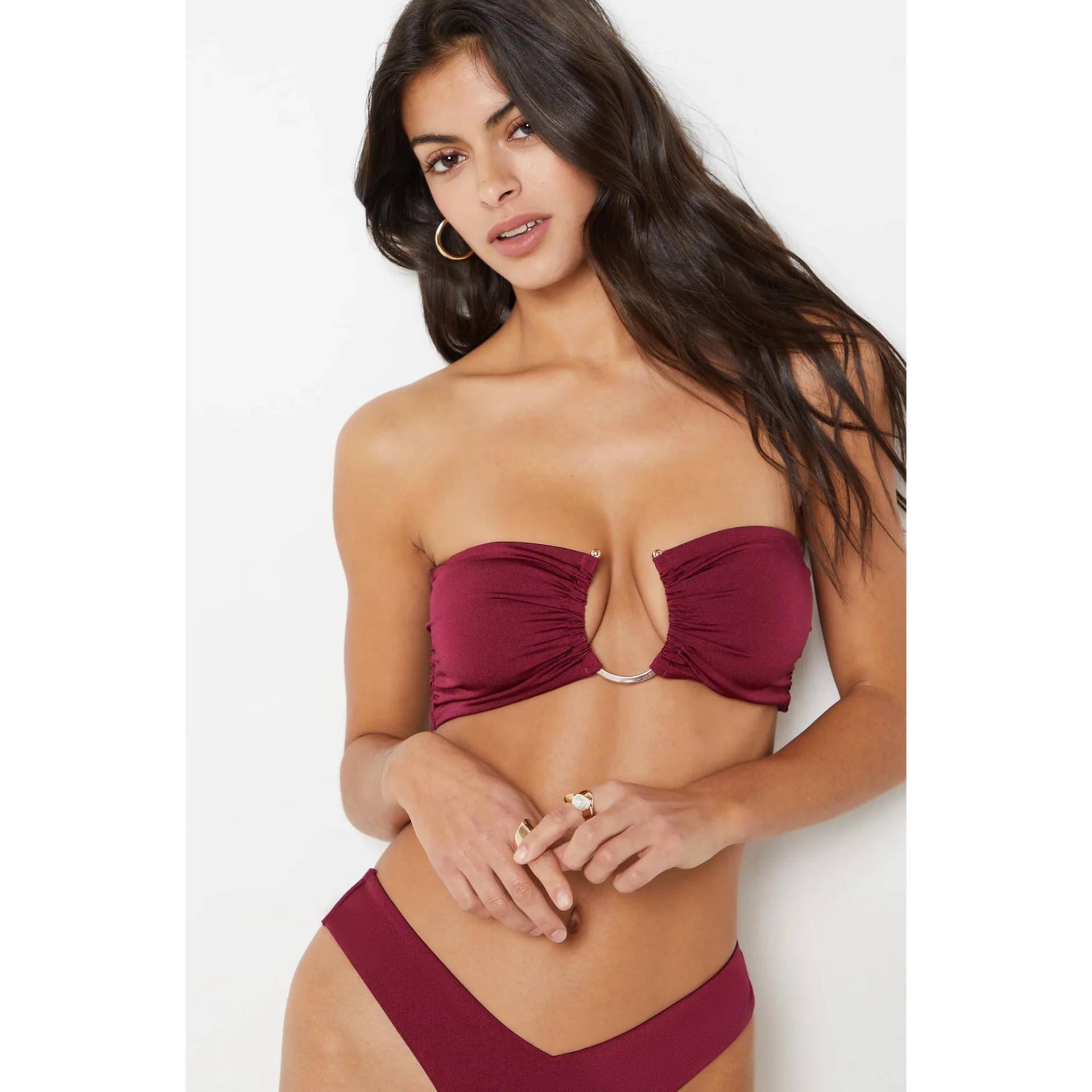 Bandeau-top, Verstärkung Damen Bordeaux 38 von Etam