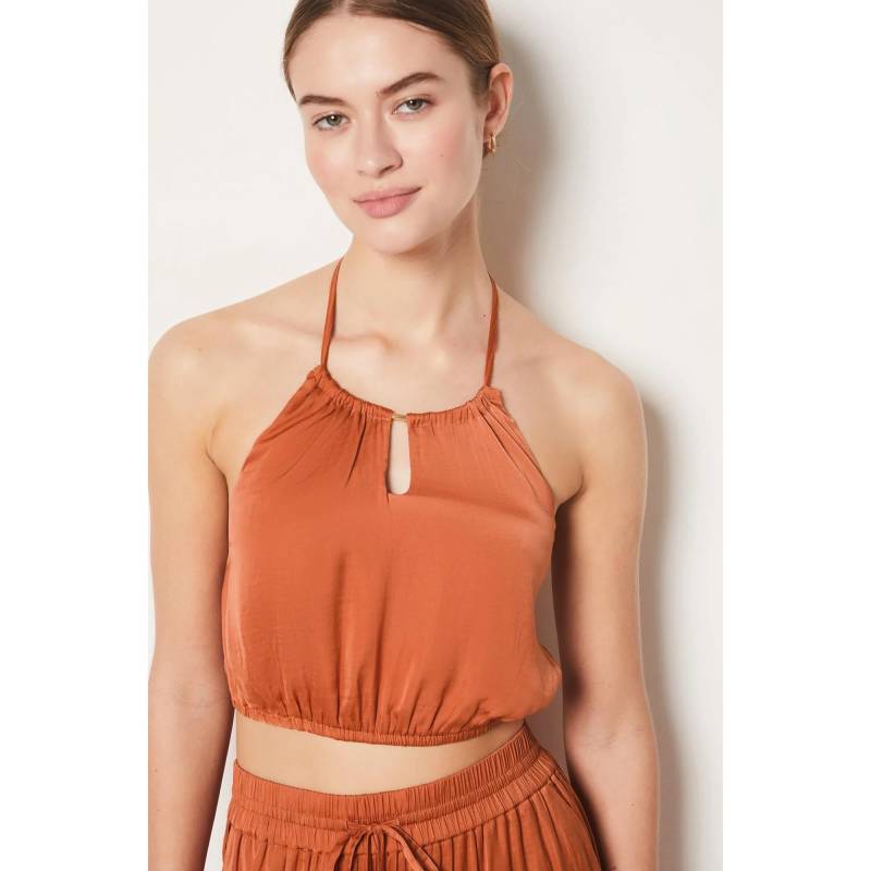 Cropped Top Damen Rot S von Etam