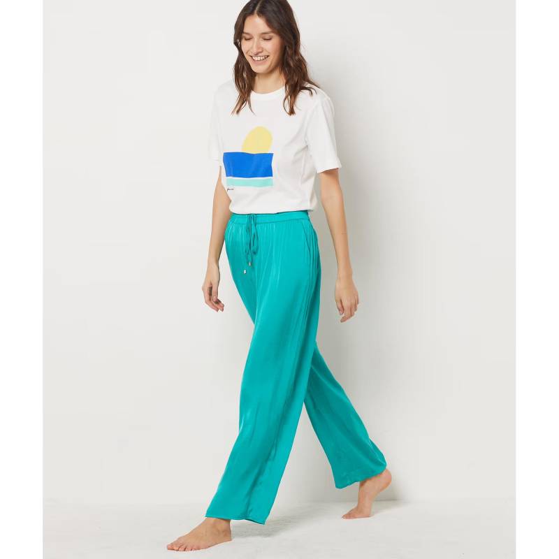 Hose, Comfort Fit Damen Smaragdgrün XL von Etam