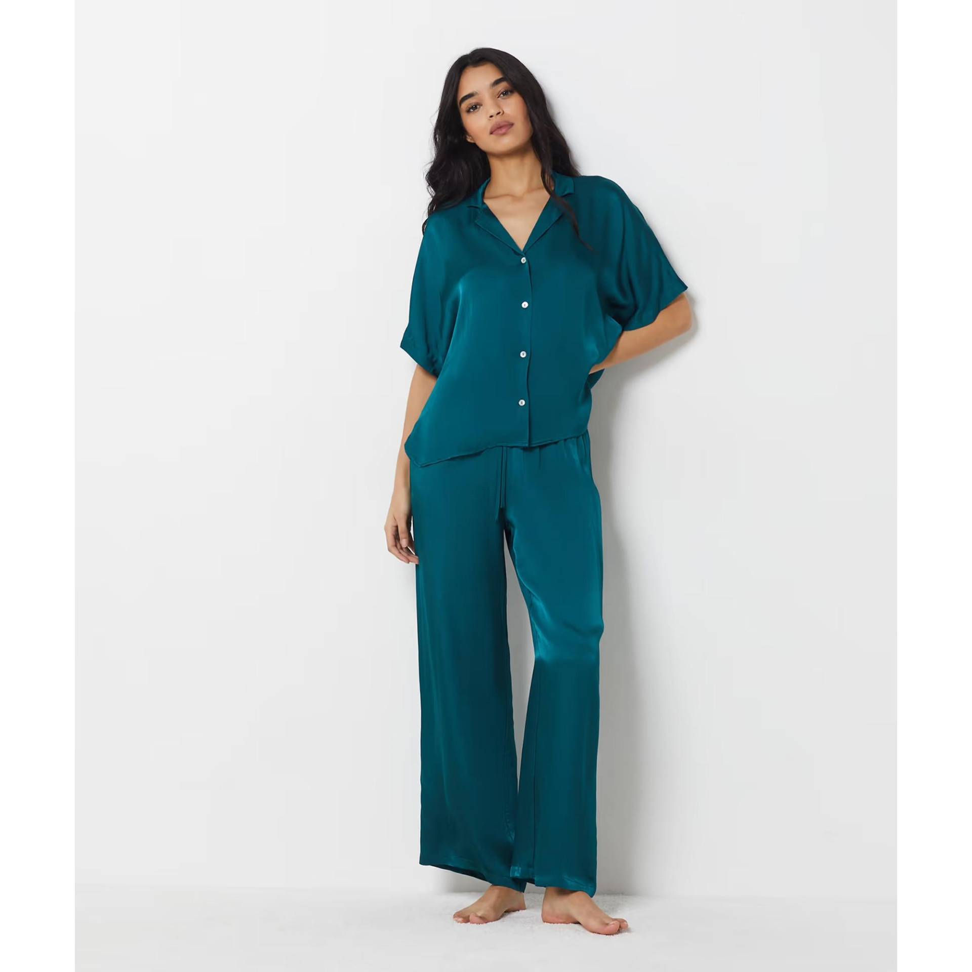 Hose Damen Hellblau M von Etam