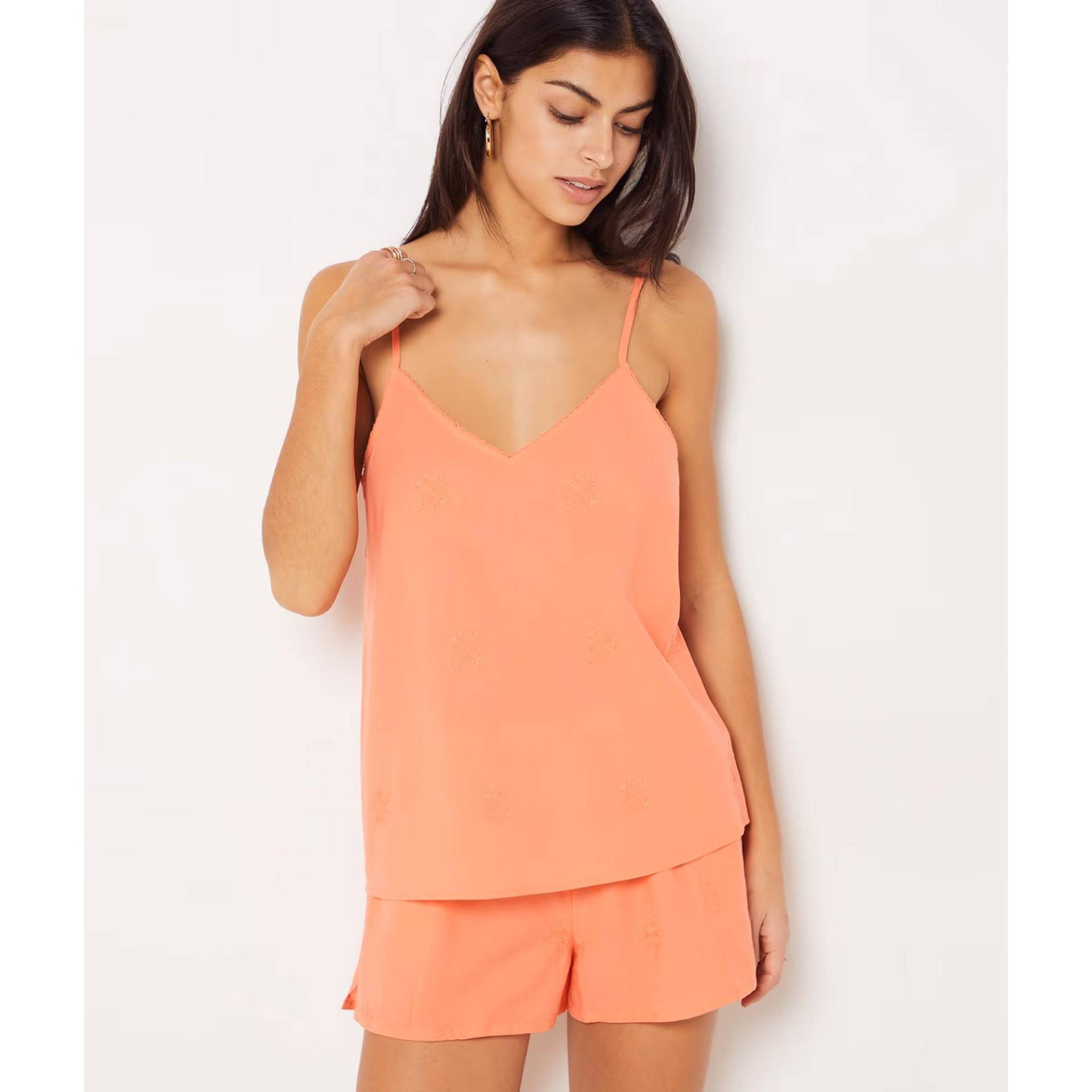 Top, Ärmellos Damen Orange M von Etam