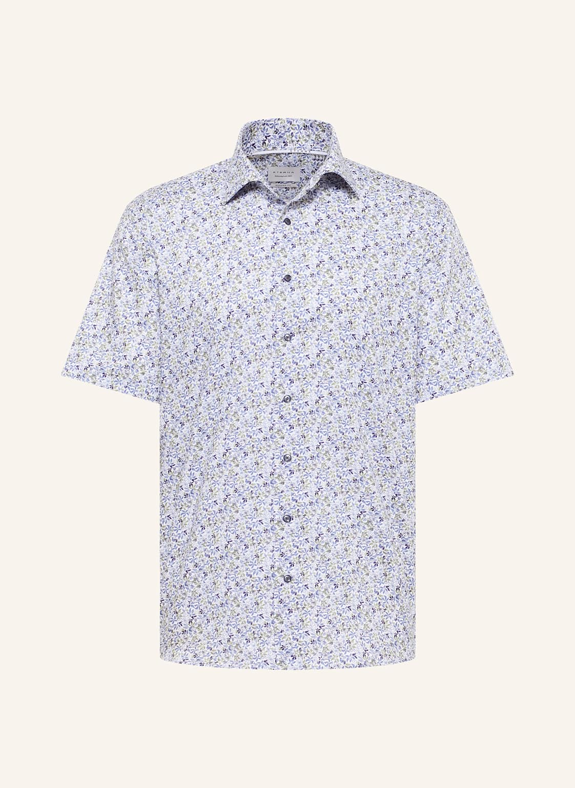 Eterna Kurzarm-Hemd Modern Fit gruen von Eterna