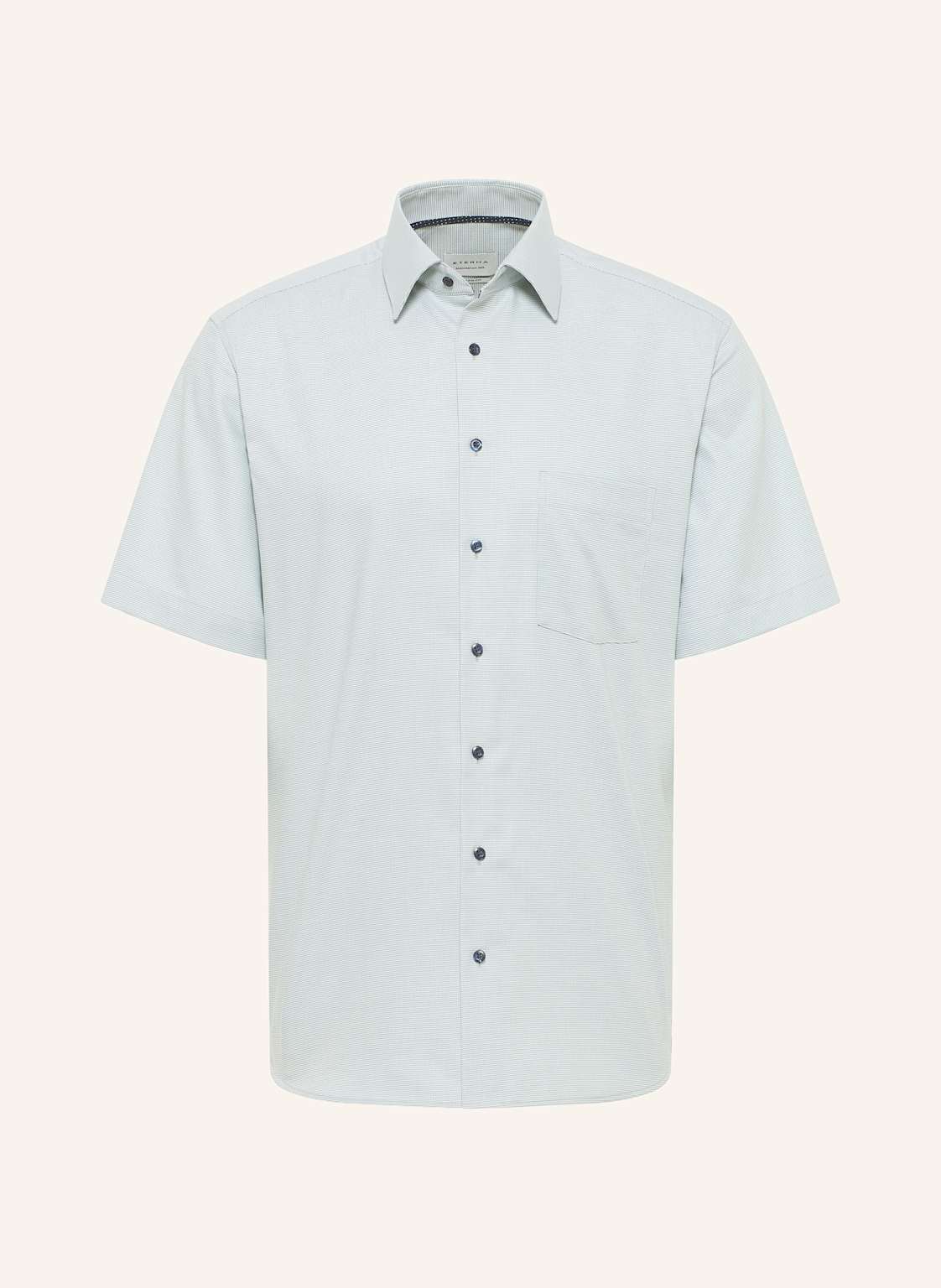 Eterna Kurzarm-Hemd Modern Fit gruen von Eterna