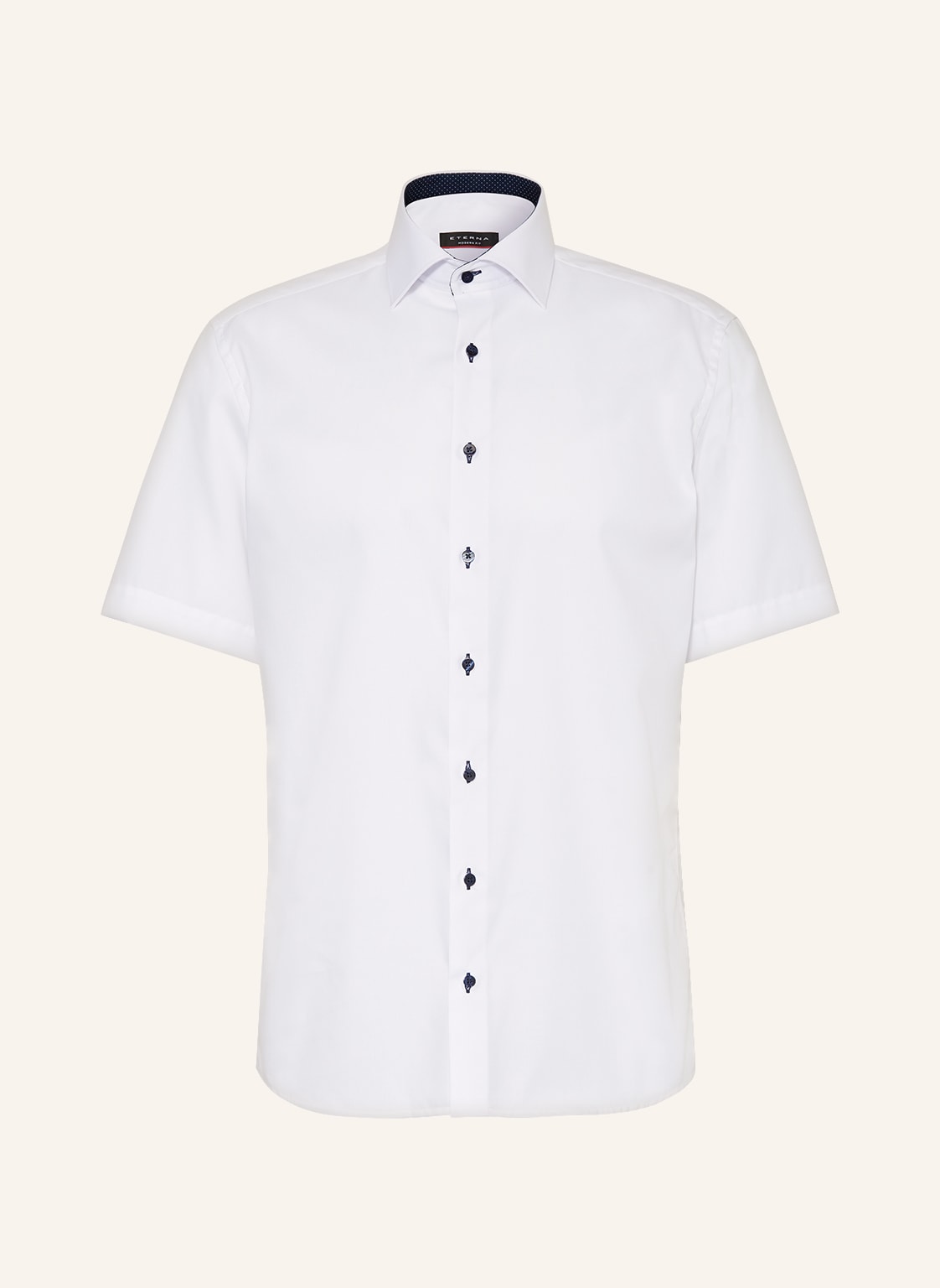 Eterna Kurzarm-Hemd Modern Fit weiss Eterna Kurzarm-Hemd Modern Fit weiss von Eterna