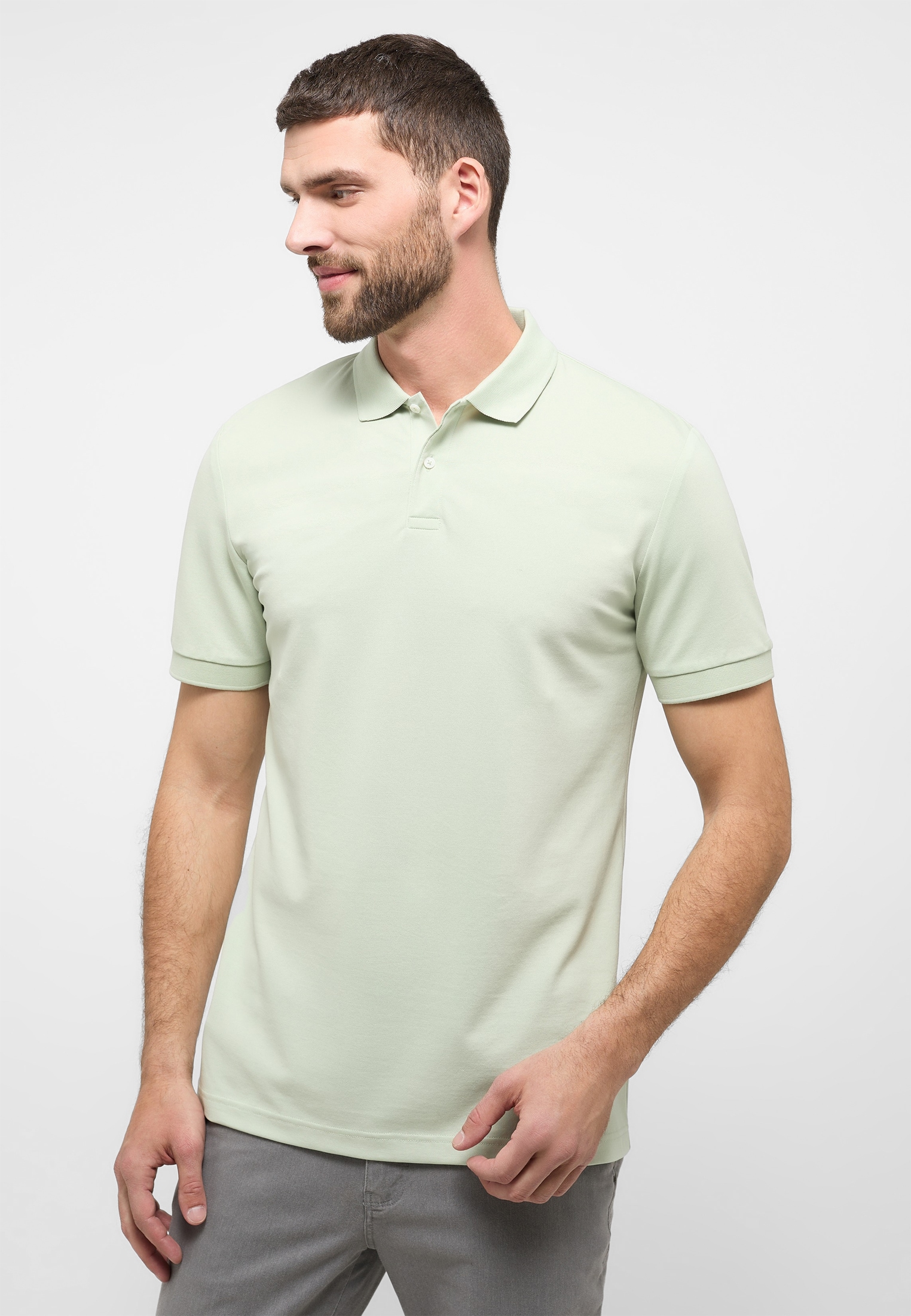 Eterna Langarm-Poloshirt »MODERN FIT« von Eterna