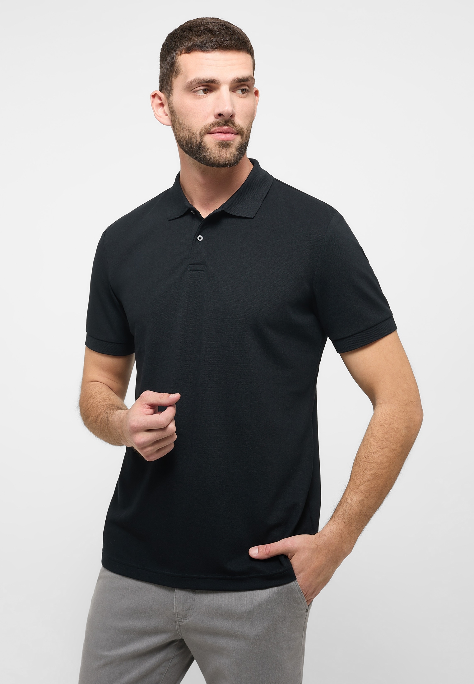 Eterna Langarm-Poloshirt »MODERN FIT« von Eterna