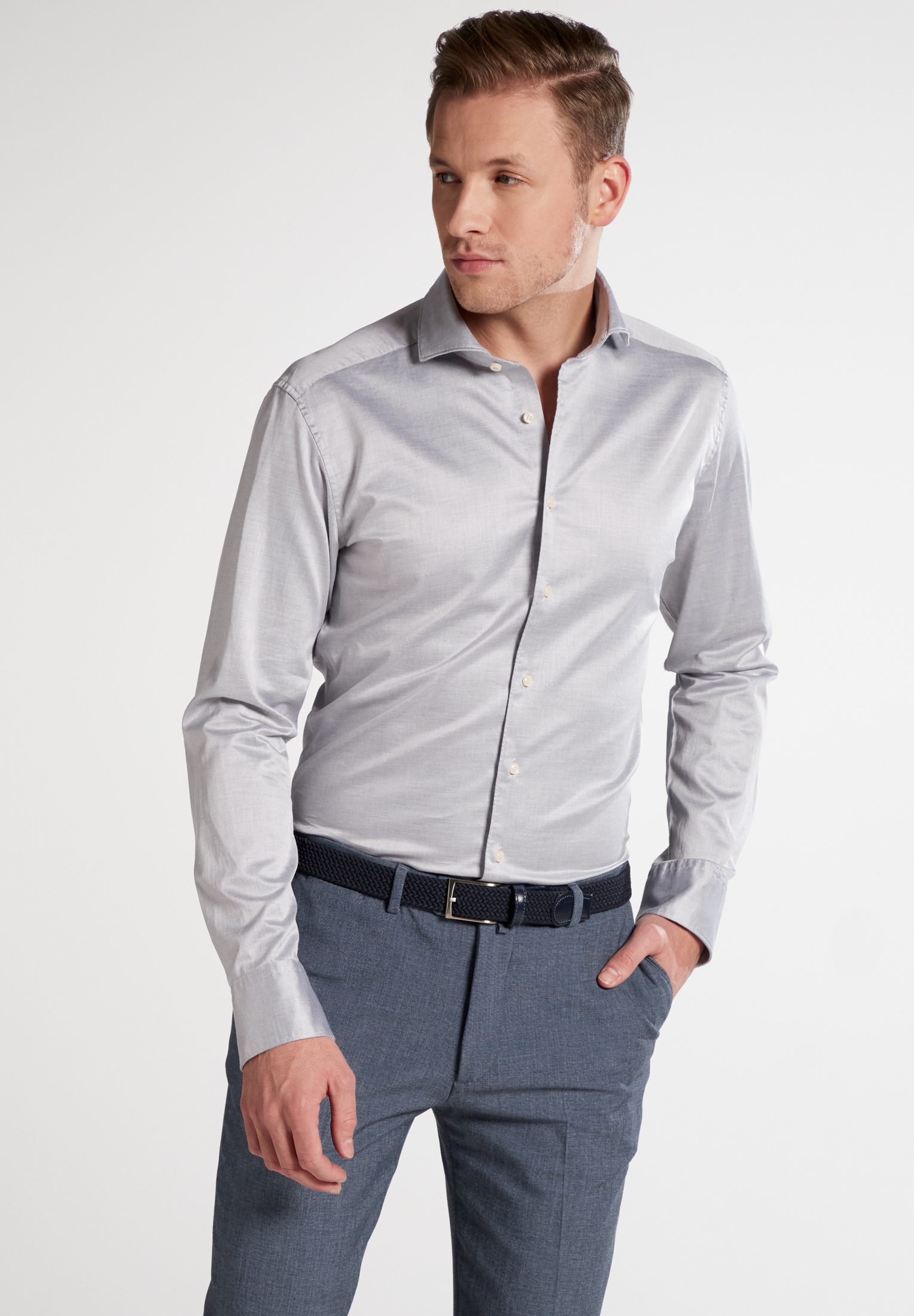 Eterna Langarmhemd »SLIM FIT«, EASY IRON (bügelleicht) von Eterna