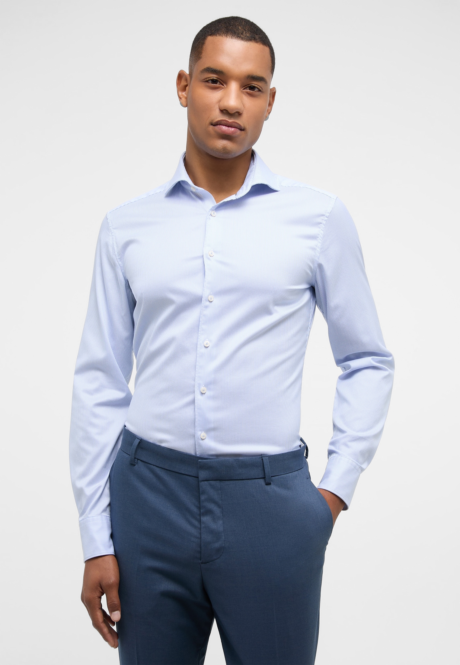 Eterna Langarmhemd »SLIM FIT«, EASY IRON (bügelleicht) von Eterna