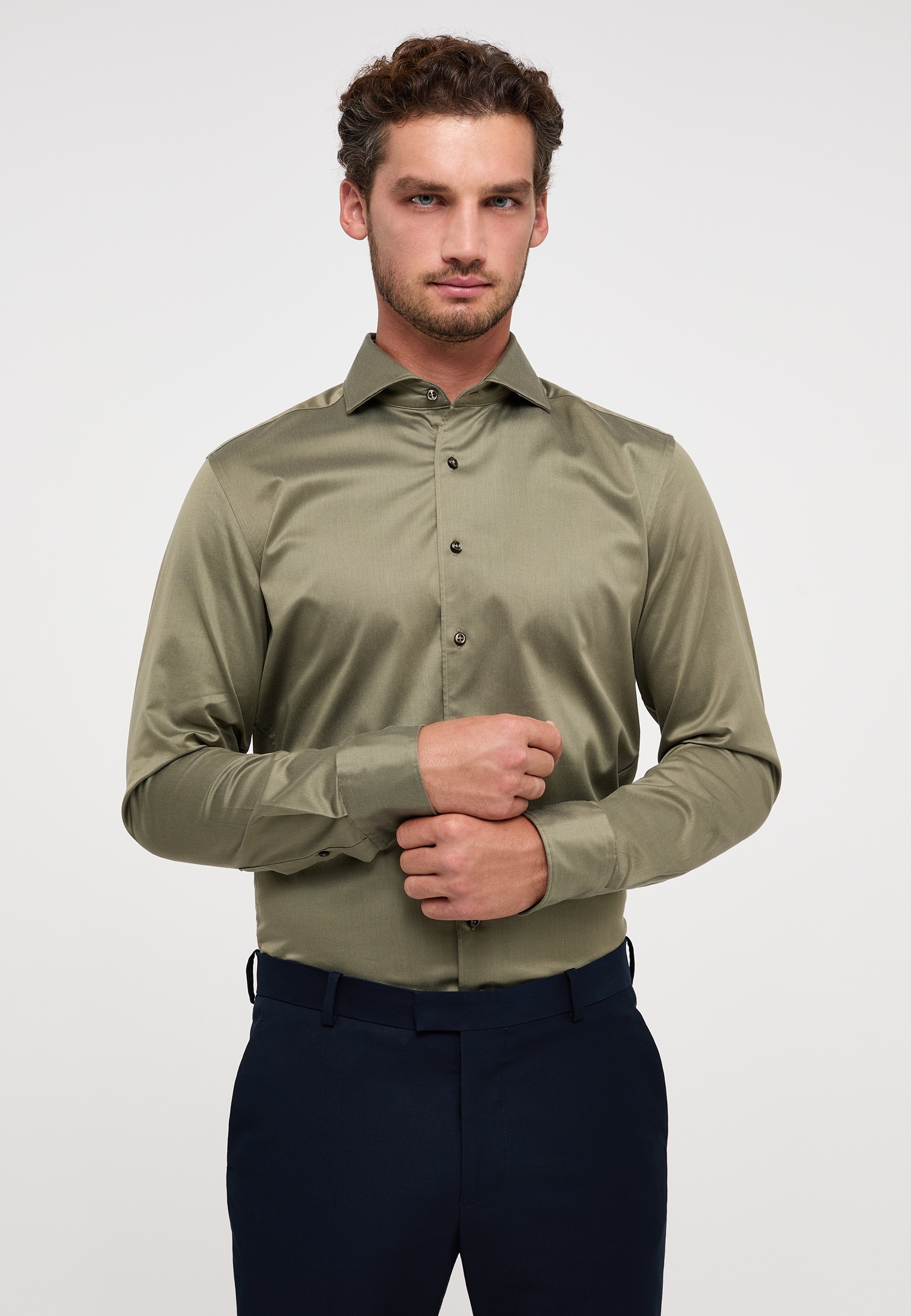 Eterna Langarmhemd »SLIM FIT«, EASY IRON (bügelleicht) von Eterna