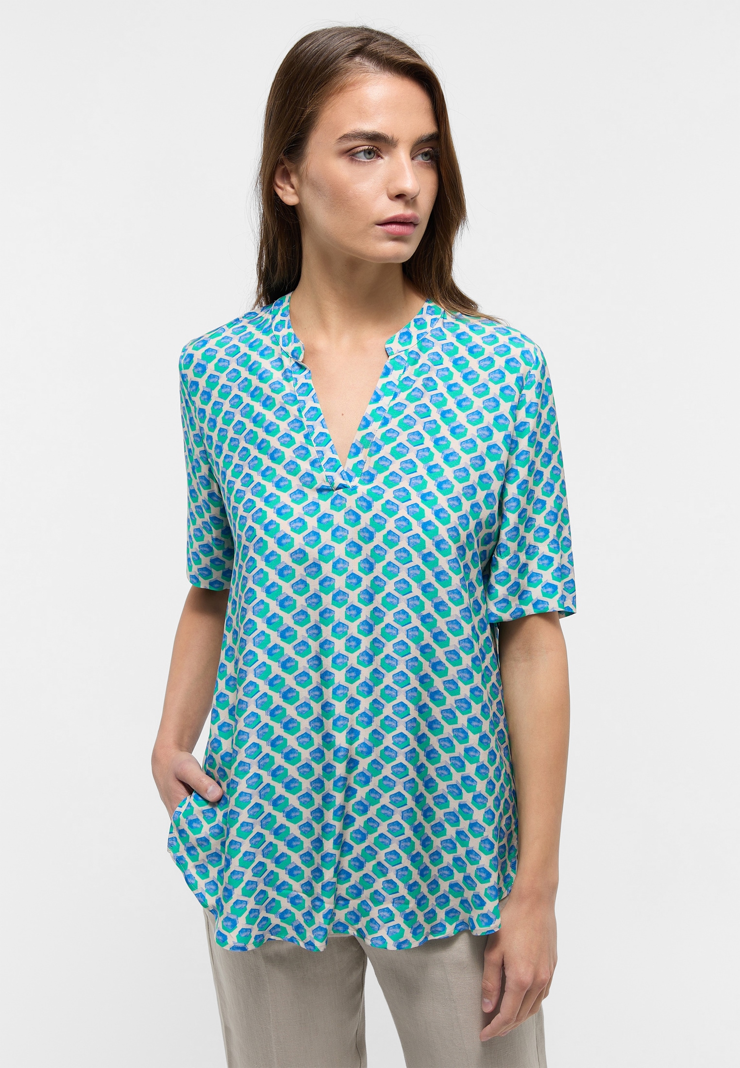 Eterna Longbluse »LOOSE FIT« von Eterna