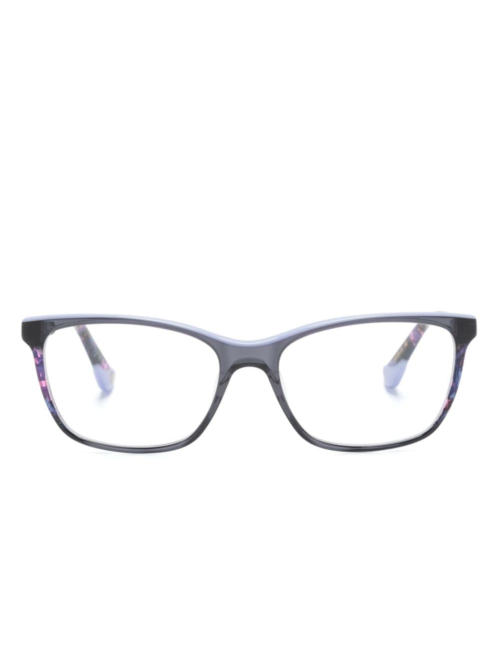 Etnia Barcelona Constanza rectangle-frame glasses - Black von Etnia Barcelona