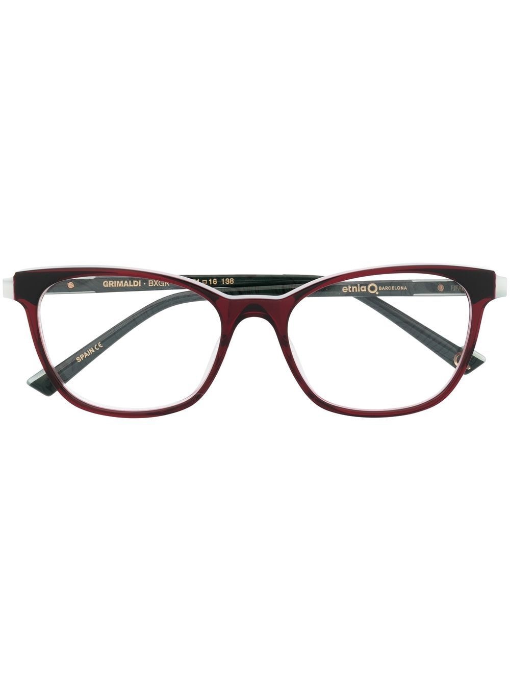 Etnia Barcelona Grimaldi square-frame glasses - Red von Etnia Barcelona