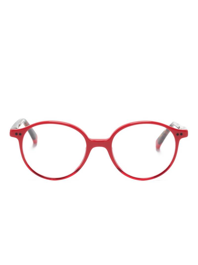 Etnia Barcelona Stitch round-frame glasses - Red von Etnia Barcelona