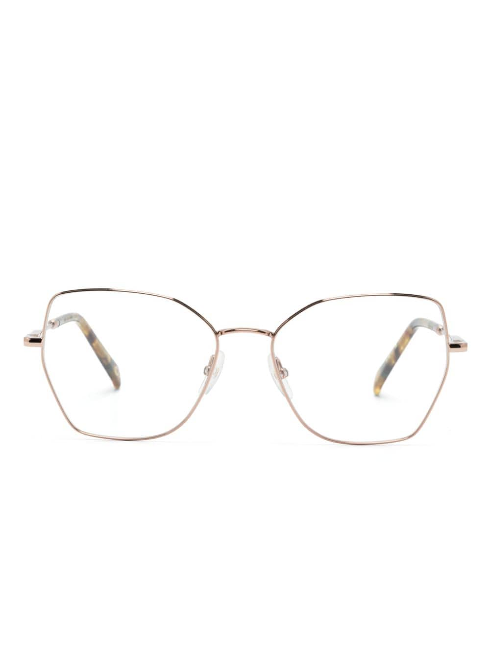 Etnia Barcelona Villa Gregoriana geometric-frame glasses - Brown von Etnia Barcelona