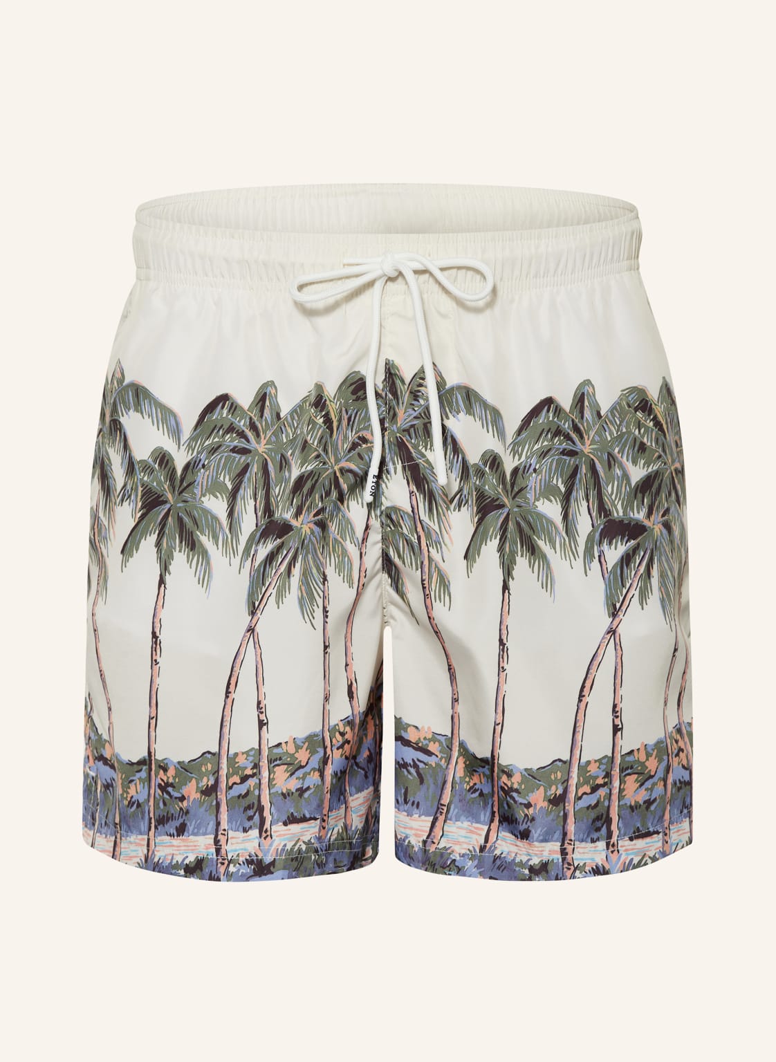 Eton Badeshorts Palm Tree weiss von Eton