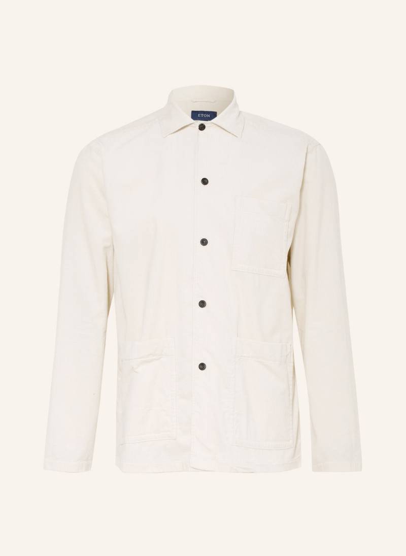 Eton Cord-Overshirt weiss von Eton