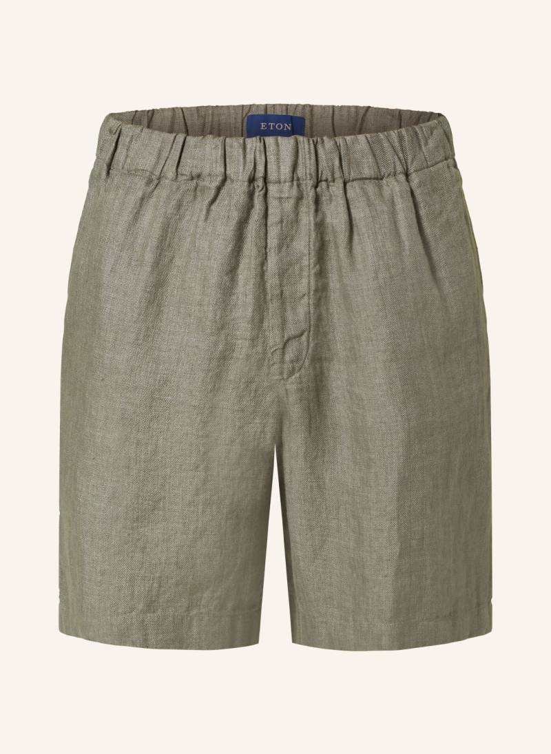 Eton Leinenshorts braun von Eton