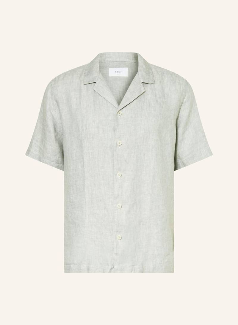 Eton Resorthemd Comfort Fit Aus Leinen gruen von Eton