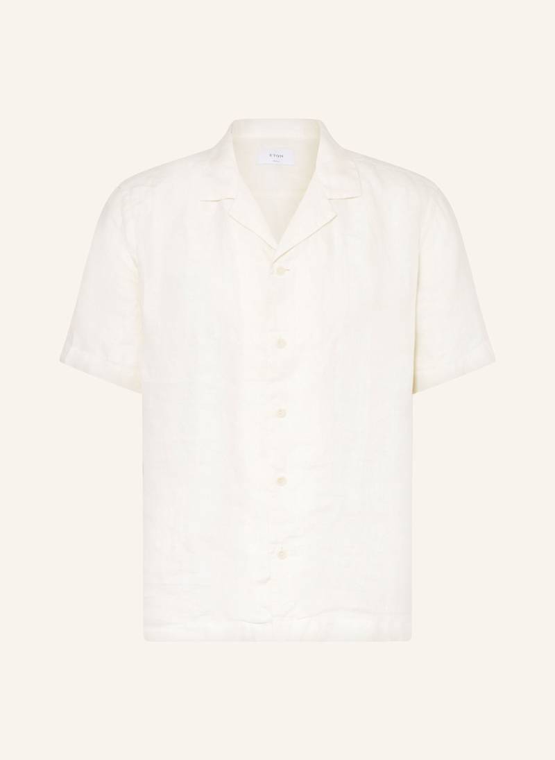 Eton Resorthemd Comfort Fit Aus Leinen weiss von Eton