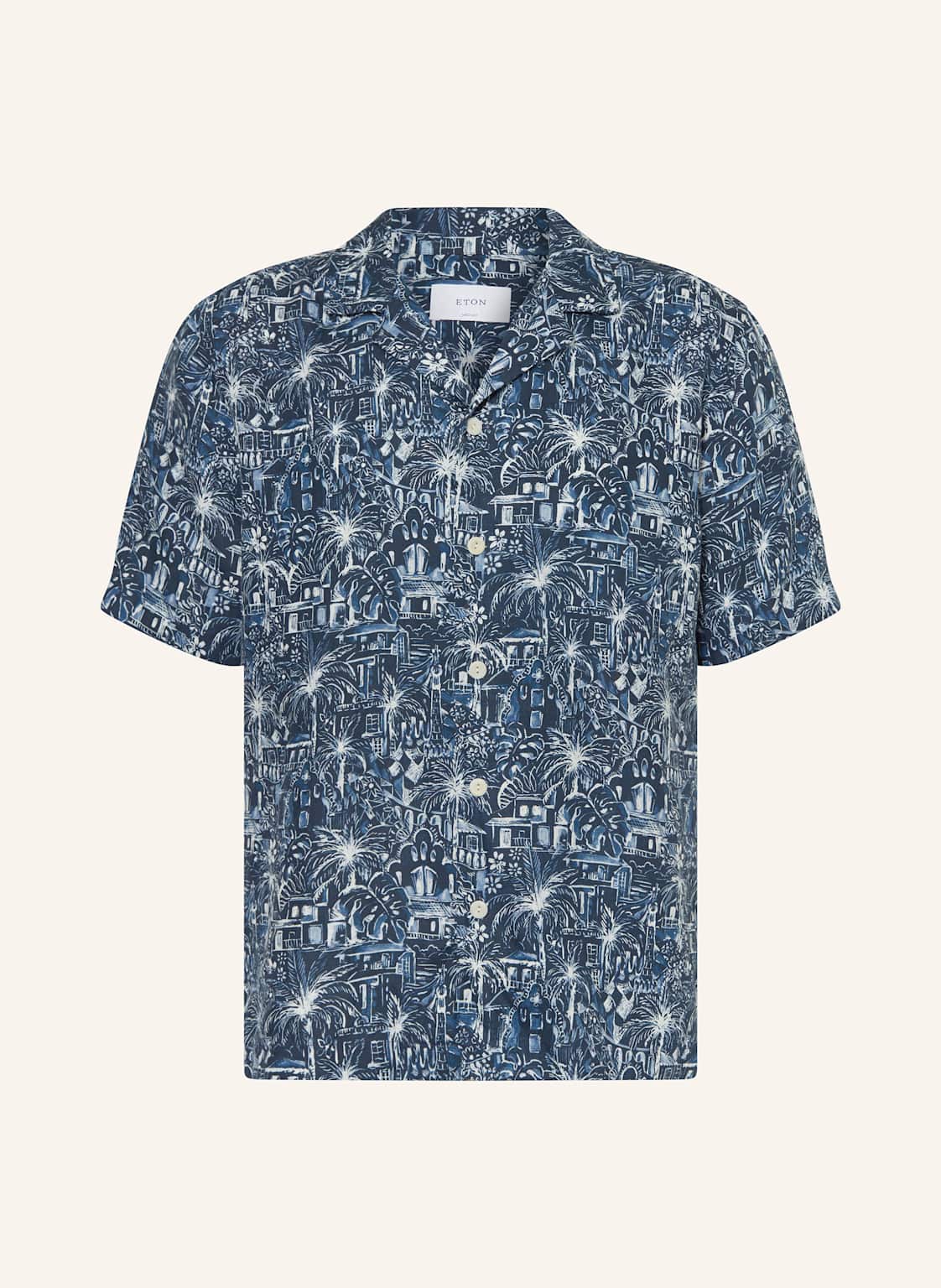Eton Resorthemd Medium Fit Aus Leinen blau Eton Resorthemd Medium Fit Aus Leinen blau von Eton
