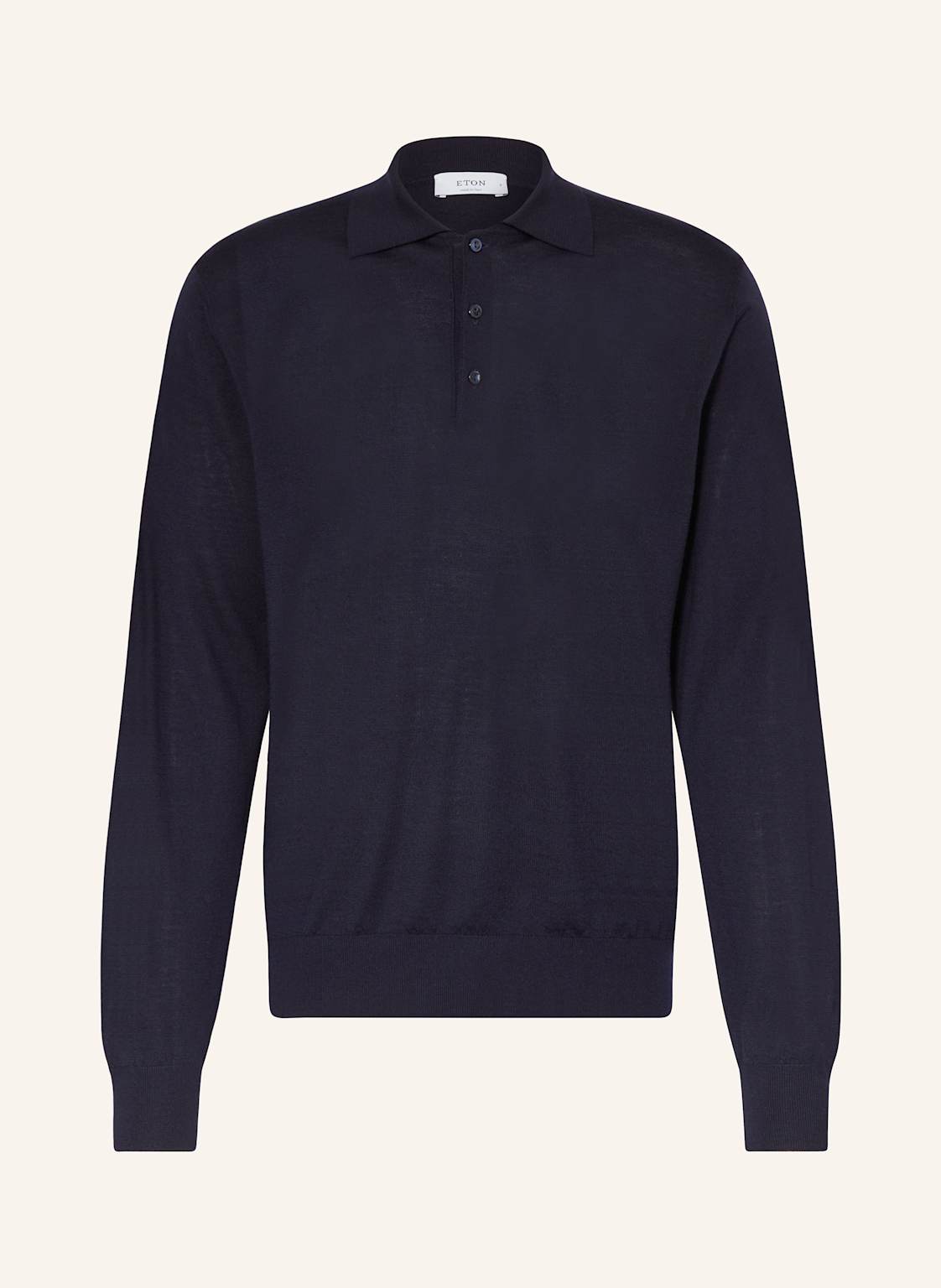 Eton Strick-Poloshirt Aus Merinowolle blau von Eton