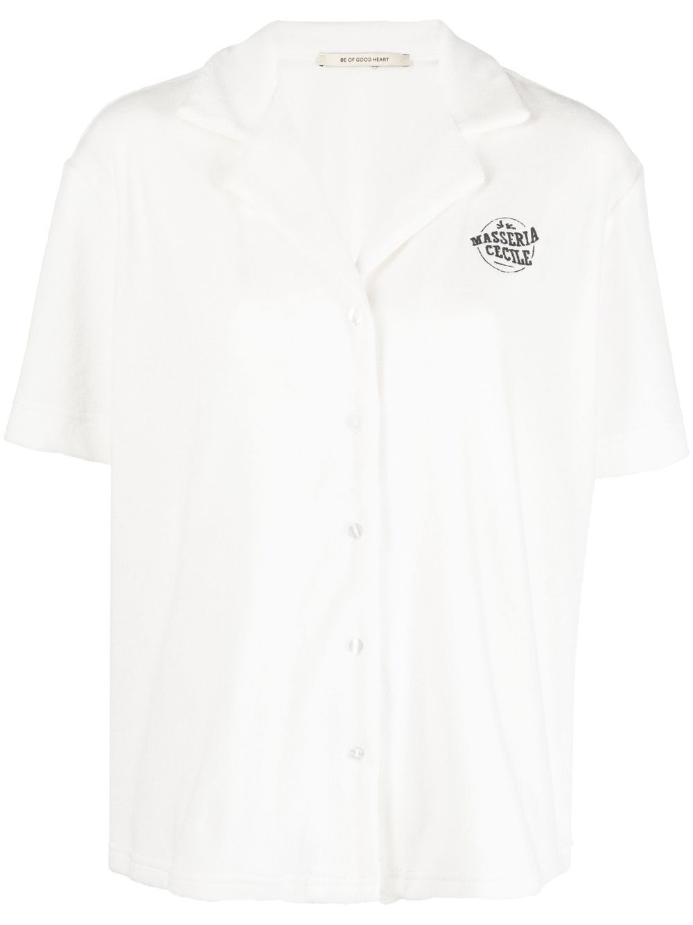 Être Cécile embroidered-logo short-sleeve shirt - White von Être Cécile