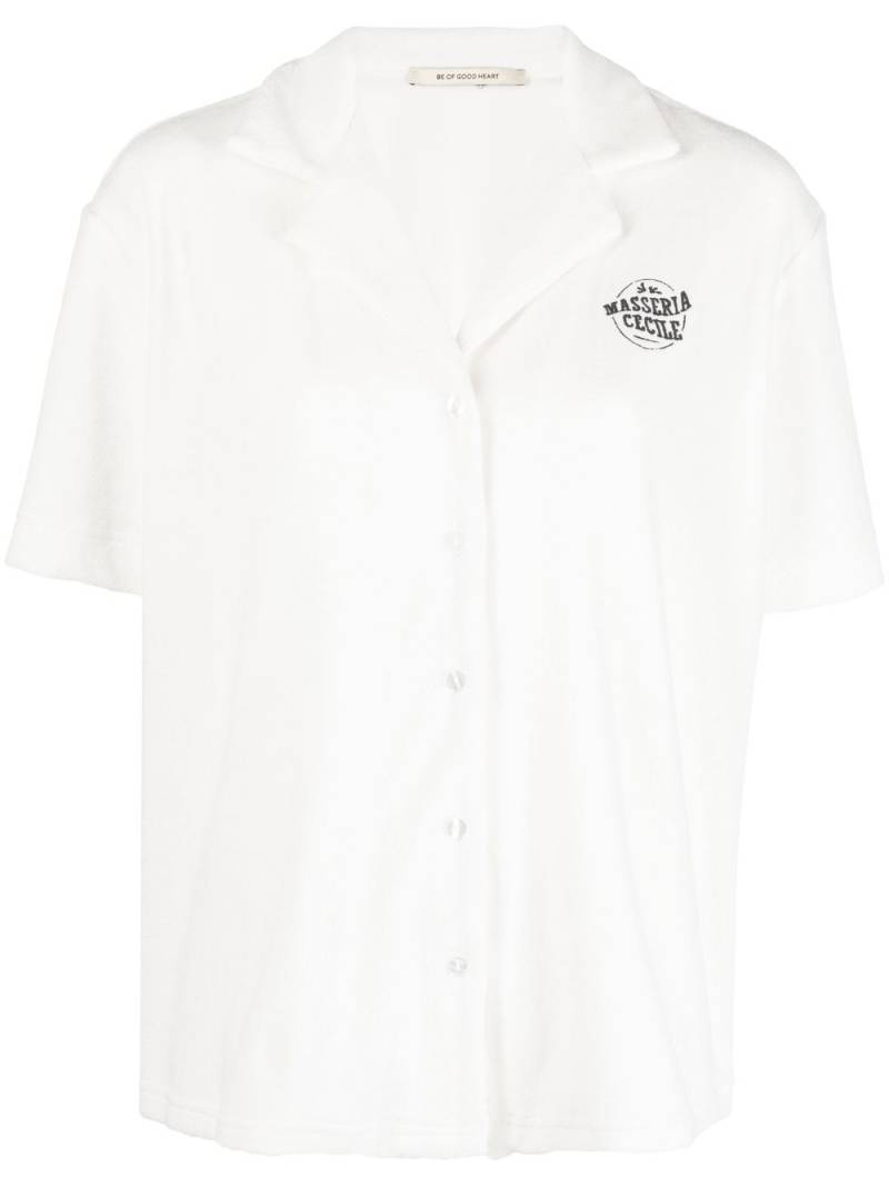 Être Cécile embroidered-logo short-sleeve shirt - White von Être Cécile