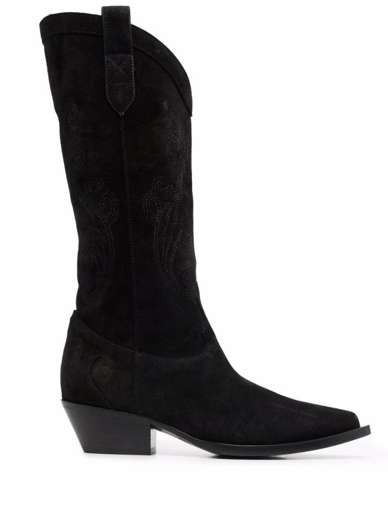 ETRO knee-high leather boots - Black von ETRO