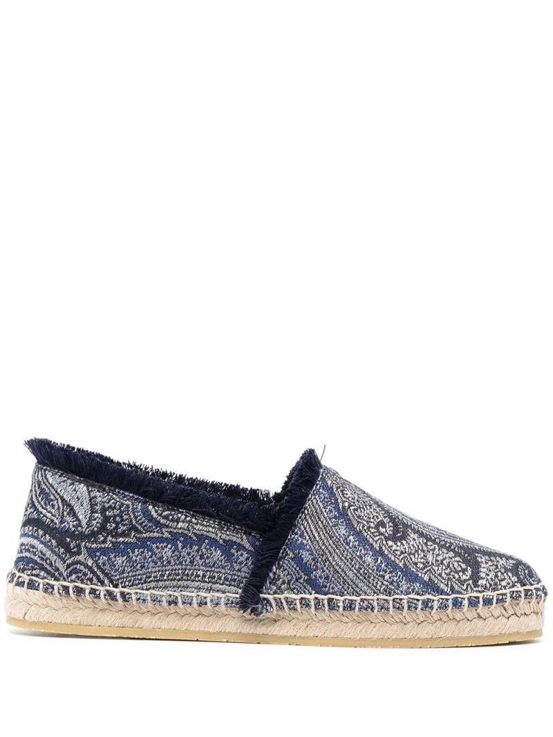 ETRO paisley-print espadrilles - Blue von ETRO