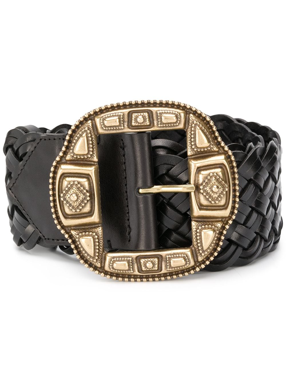 ETRO wide woven belt - Black von ETRO